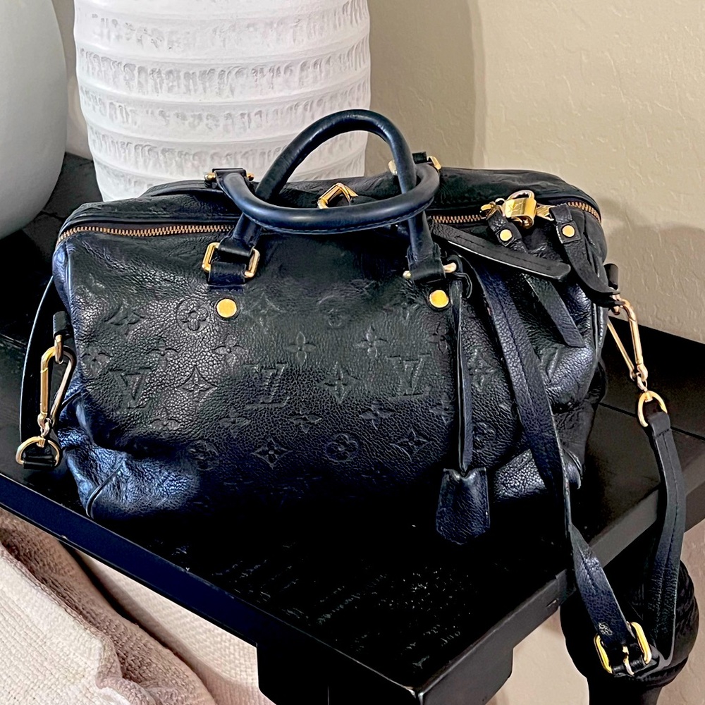 Louis Vuitton Black Monogram Handbag Set